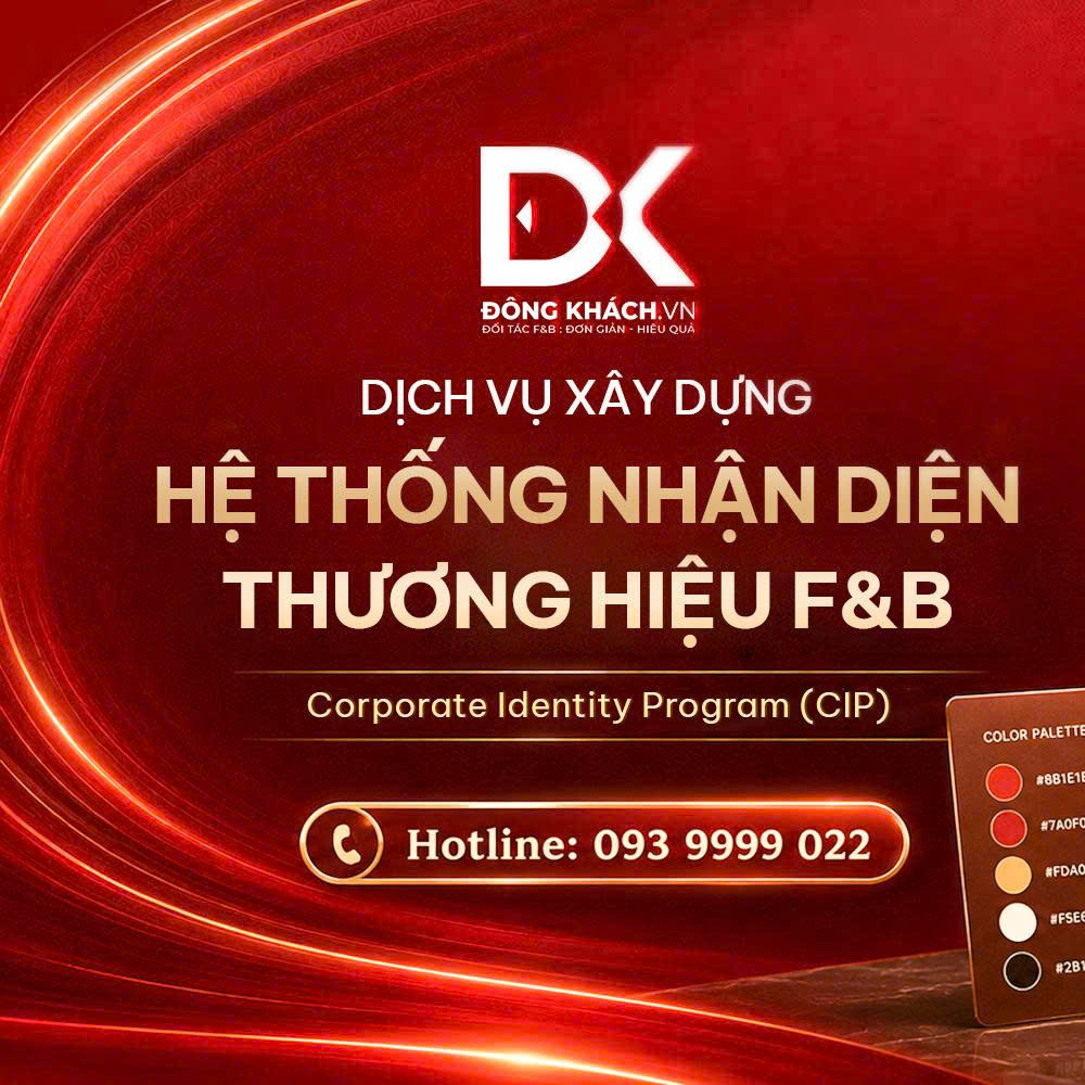 xây dựng hệ thống nhận diện thương hiệu F&B